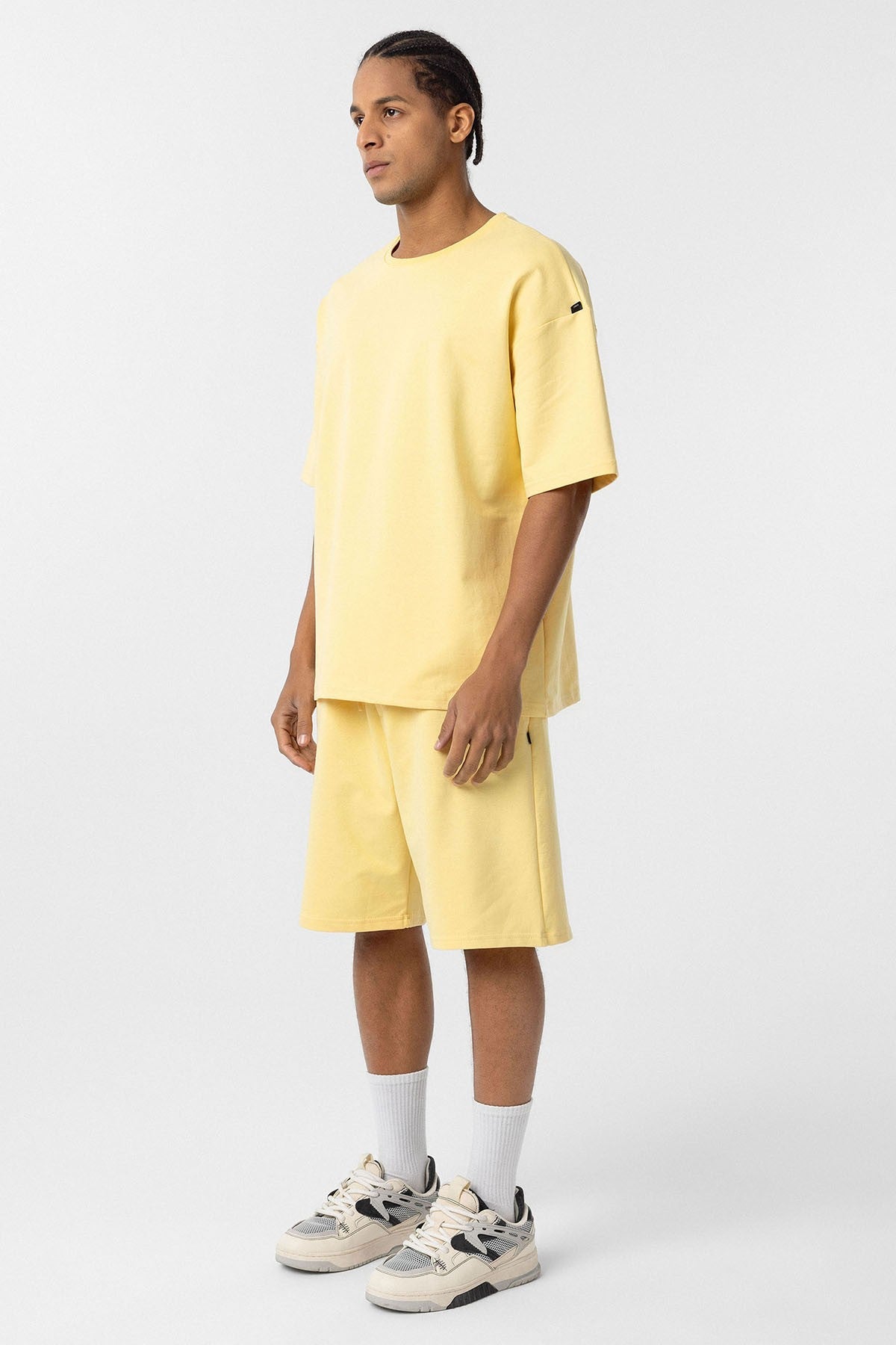 Basic Oversized Shorts Set