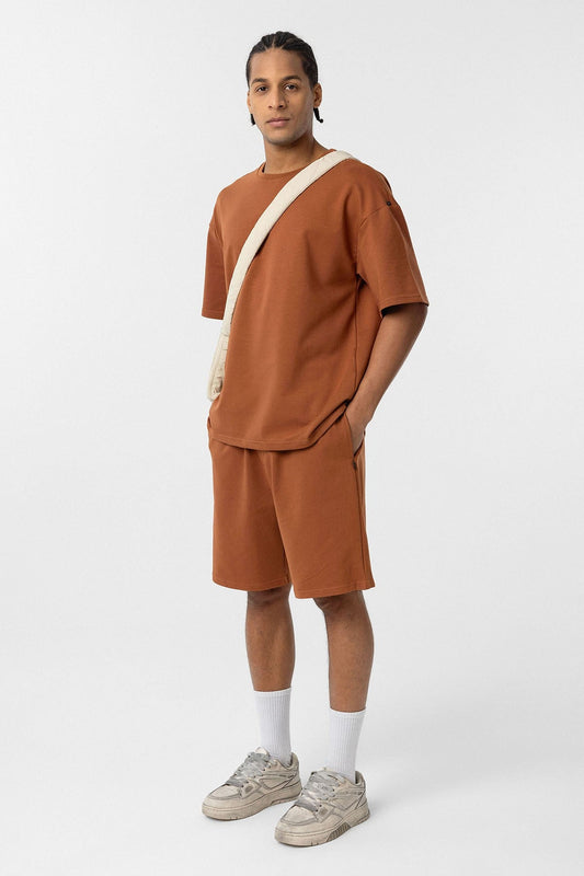 Basic Oversized Shorts Set