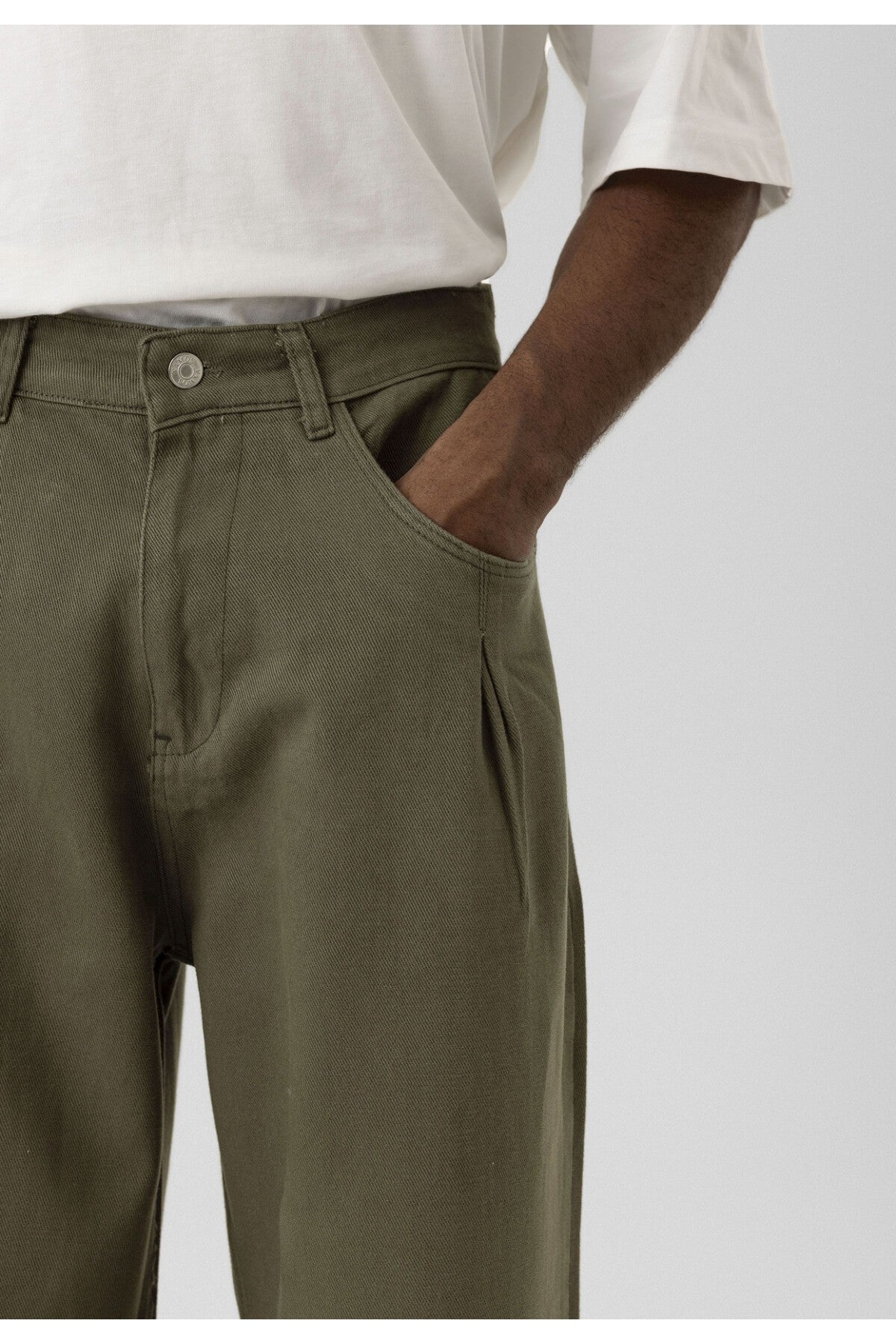 Balloon Fit Gabardine Pants