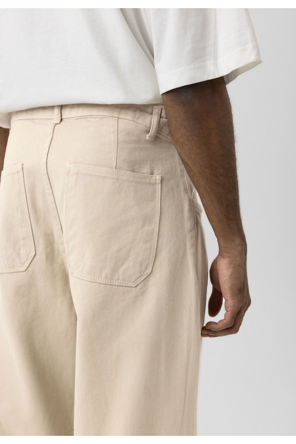 Balloon Fit Gabardine Pants