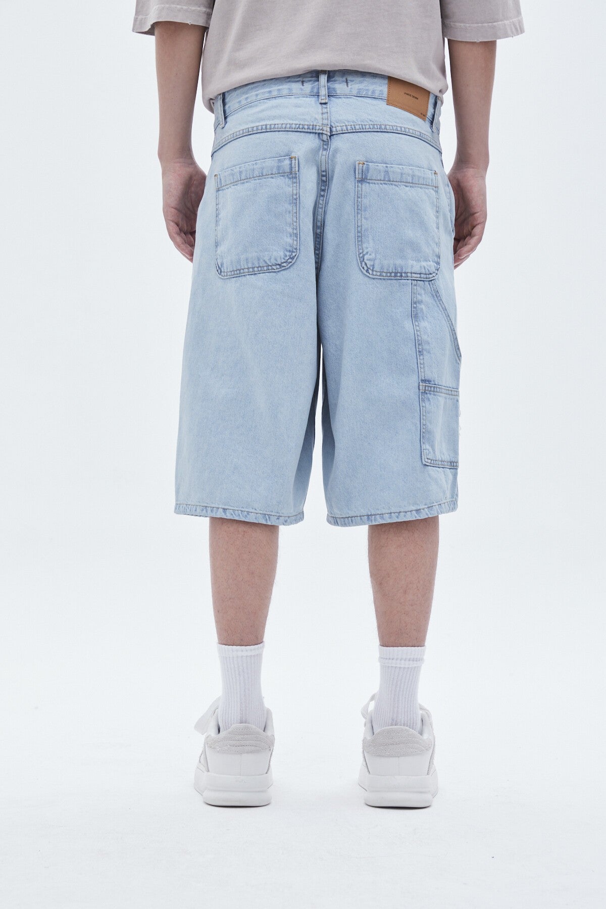 Oversized Denim Bermuda Shorts 40-224