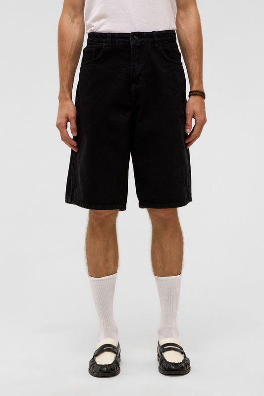 Oversized Denim Bermuda Shorts 40-285
