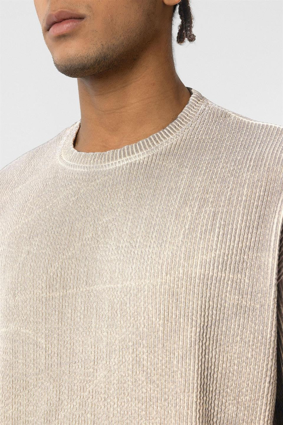 Machine-Washable Ottoman Basic Oversized T-Shirt