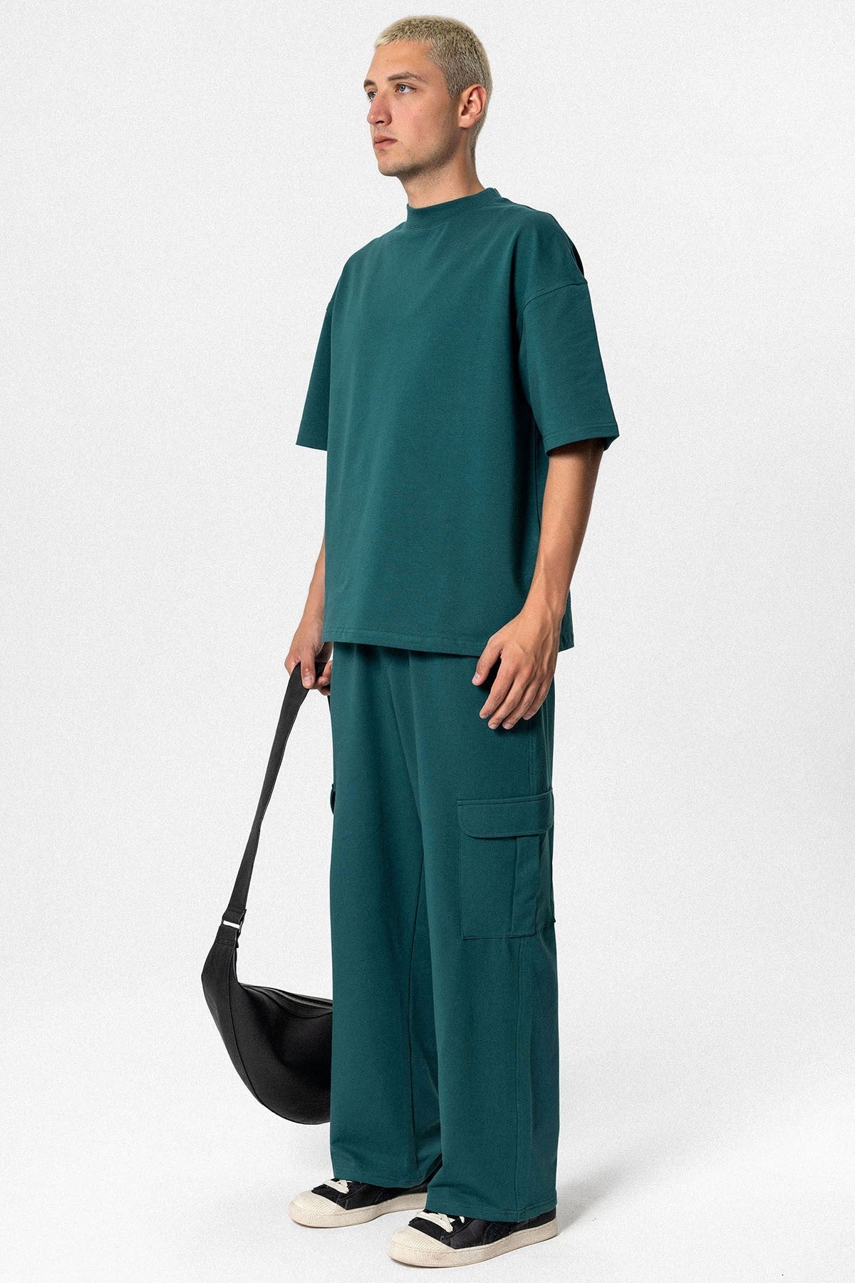 Oversized Sweatsuit Set with Pockets