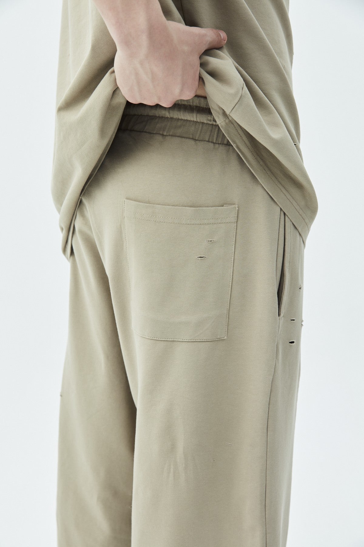 Oversized Sweatsuit Set with Cutout Details
