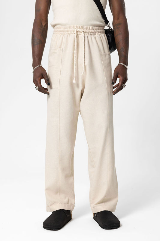 Baggy Linen Pants with Side Pockets
