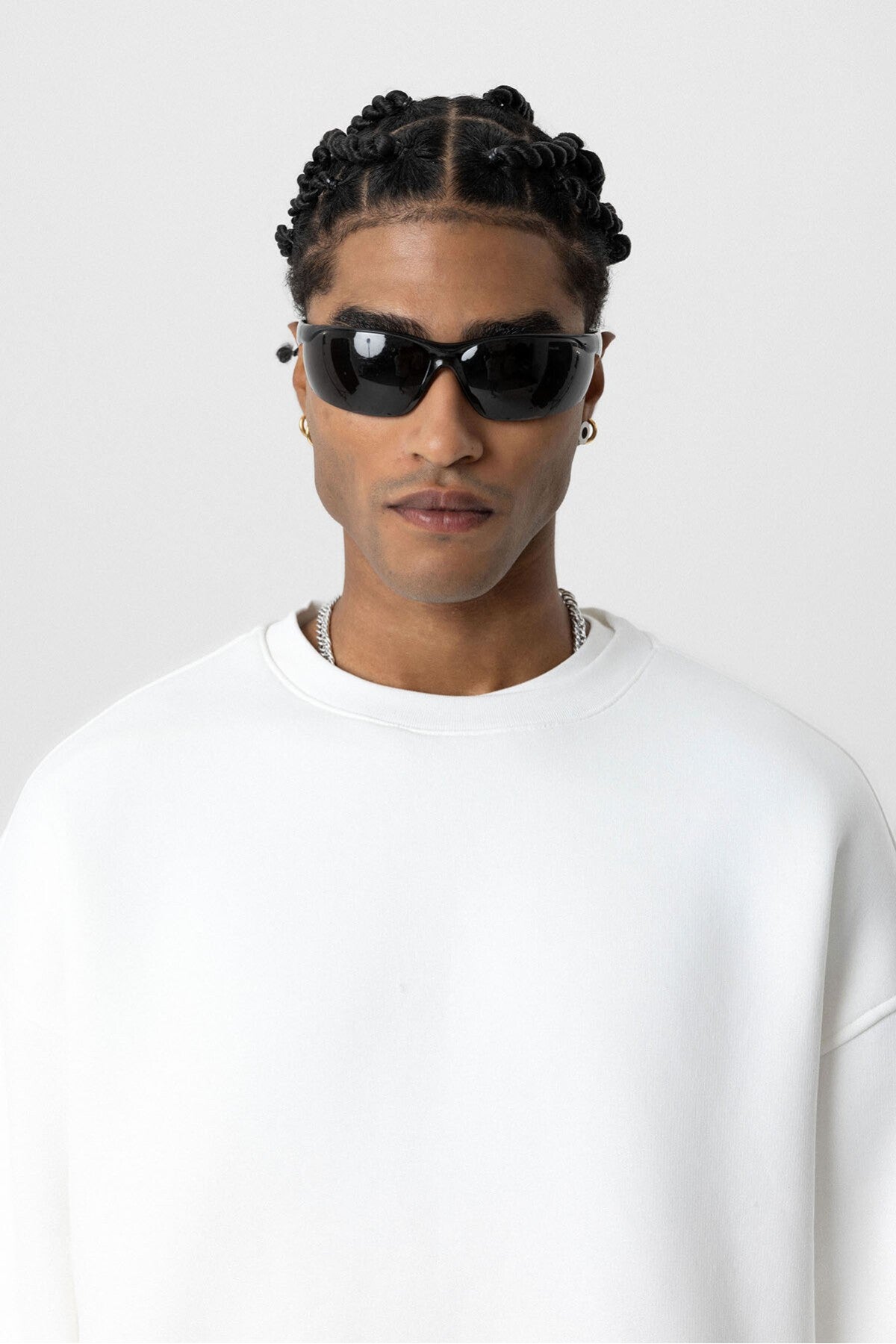 Basic Oversized Crew-Neck Sweatshirt