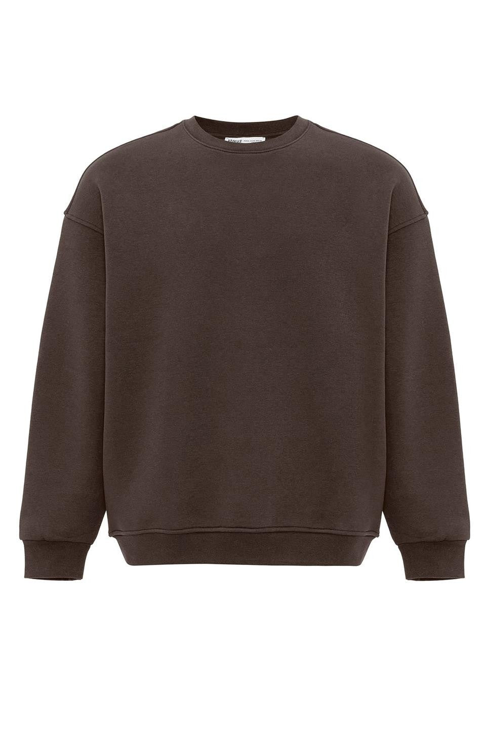 Basic Oversized Crew-Neck Sweatshirt