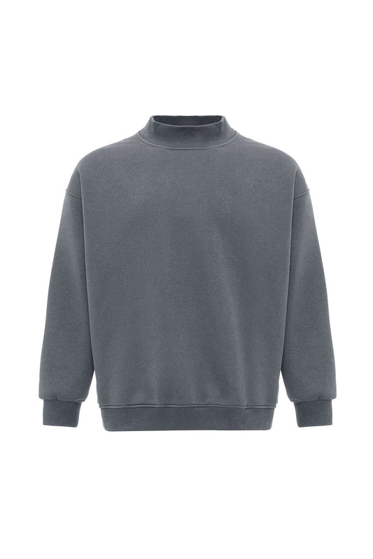 Basic Oversized Crew-Neck Sweatshirt