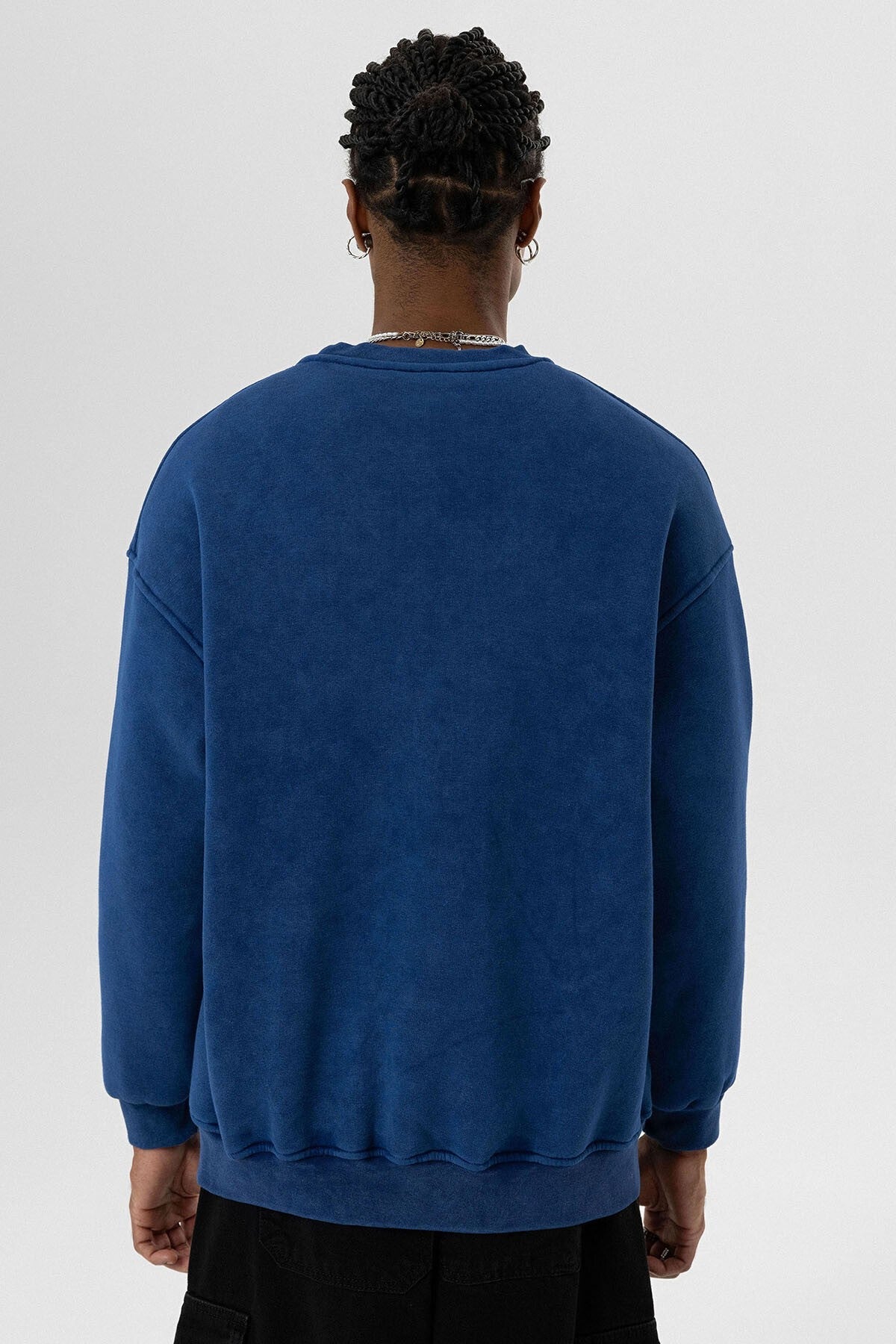 Machine-Washable Basic Oversized Sweatshirt