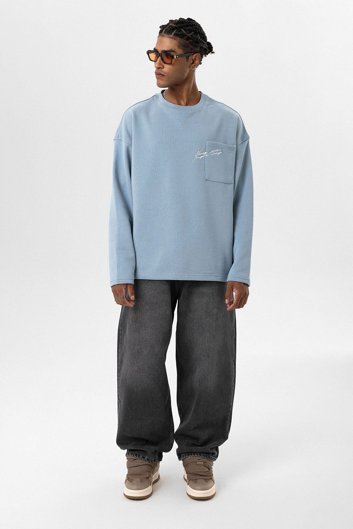 Oversized Sweatshirt with Pockets