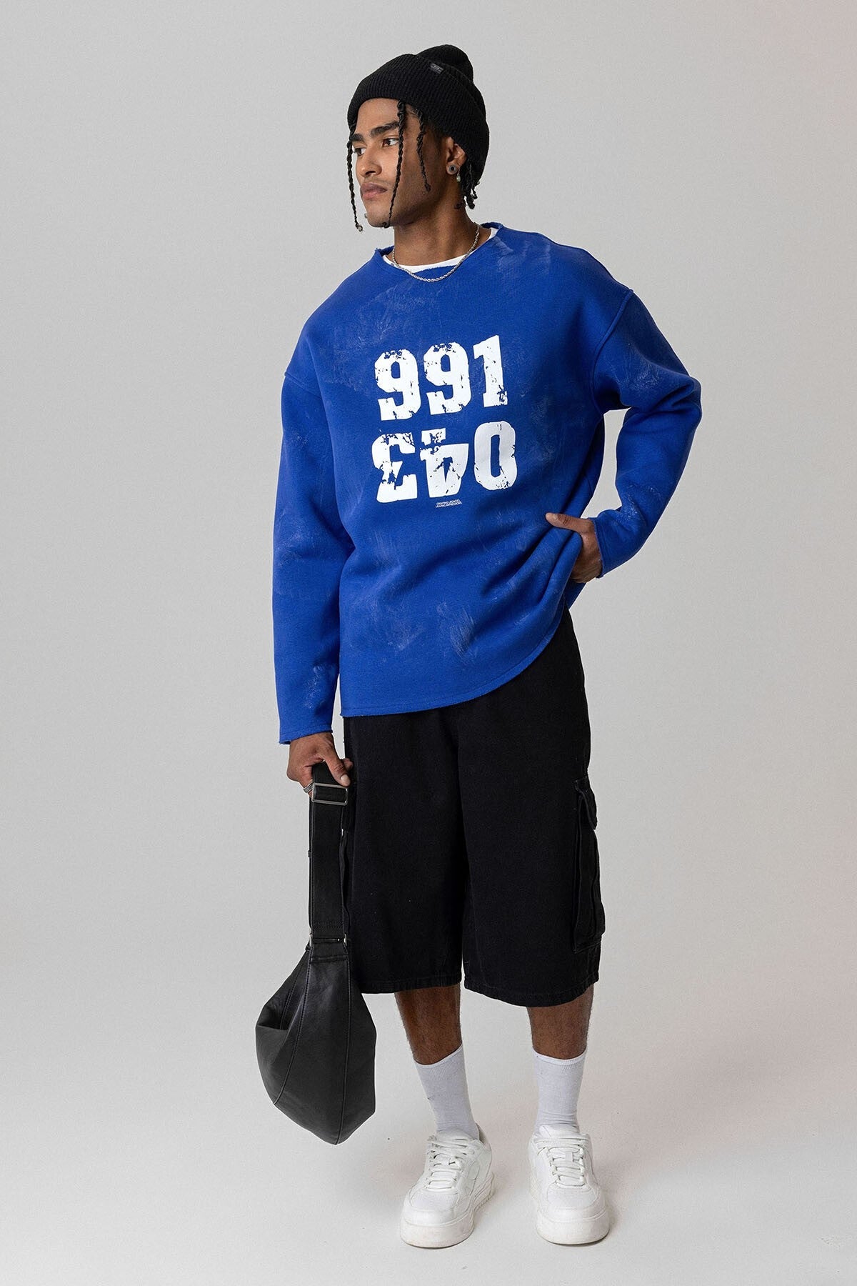 Printed Oversized Sweatshirt