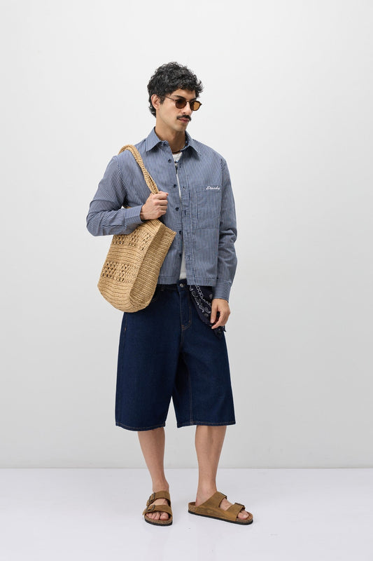 Long-Sleeved Boxyfit Shirt with Pockets