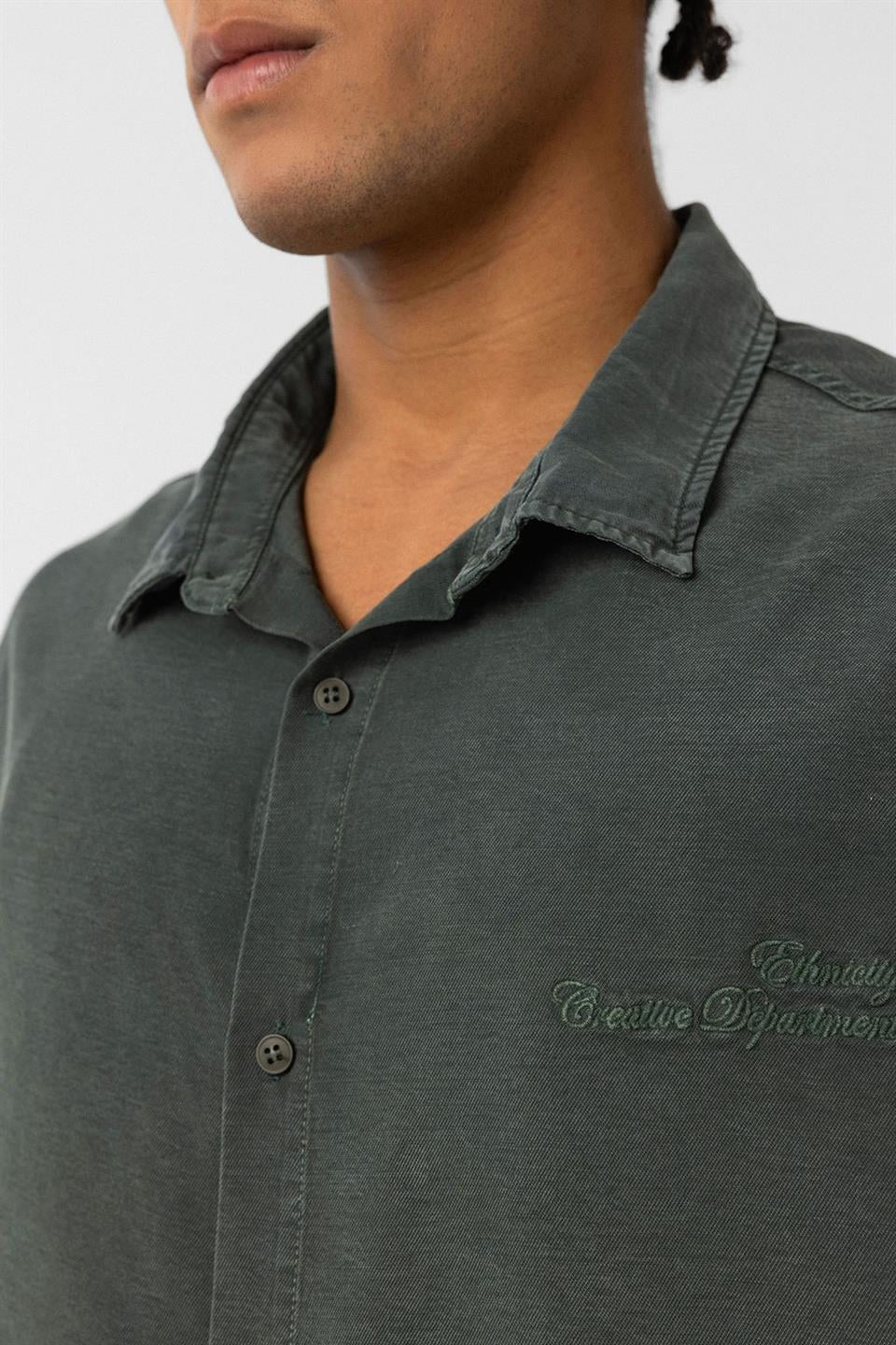 Oversized Tensel Shirt with Back Print