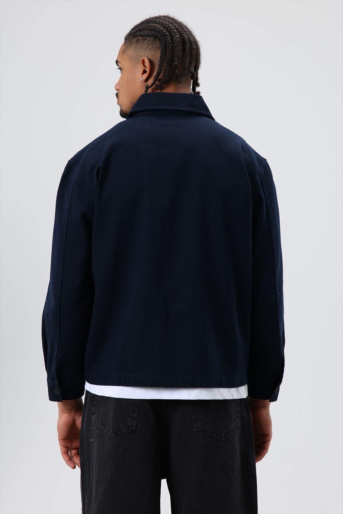 Boxy Fit Gabardine Jacket