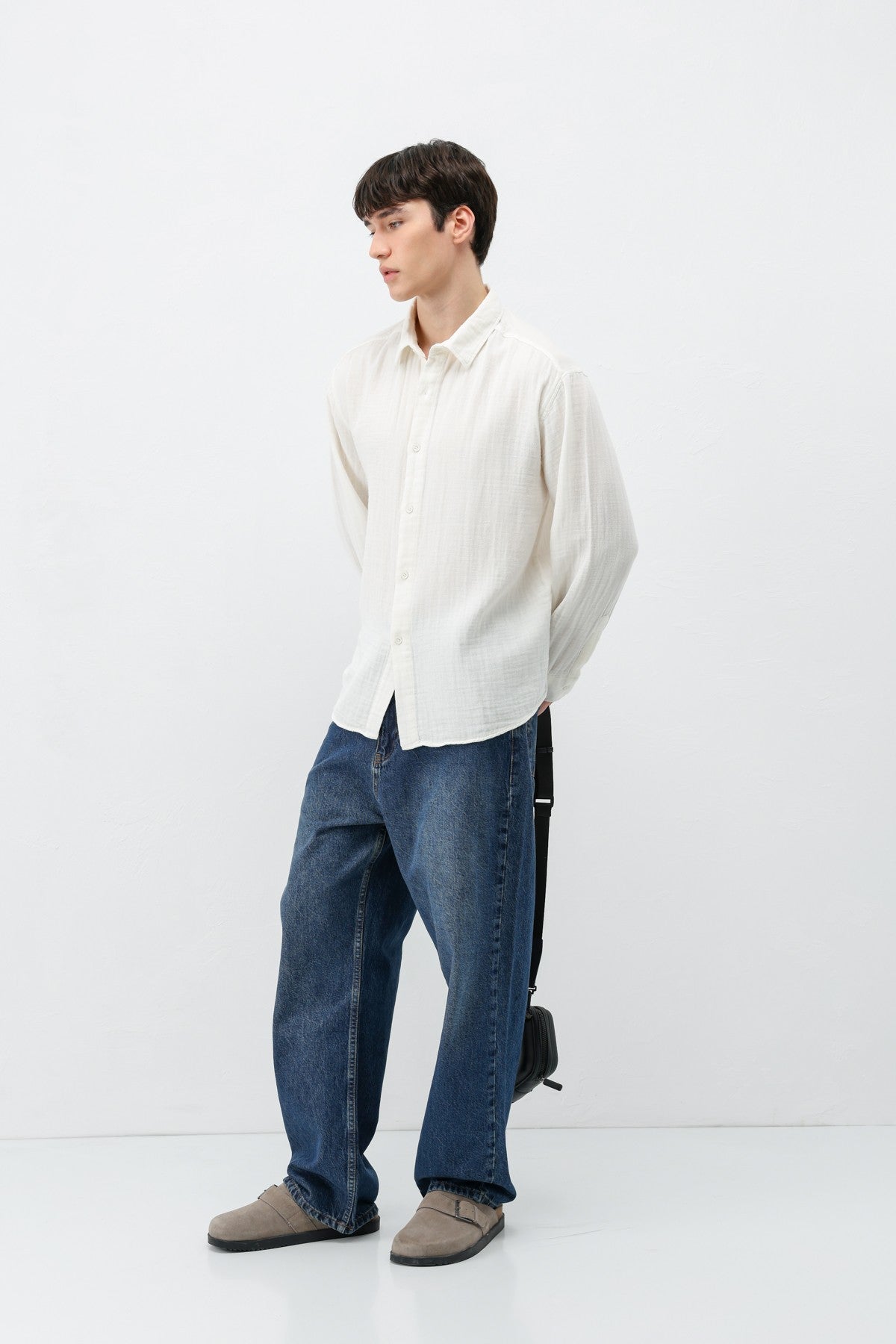 Oversized Muslin Shirt