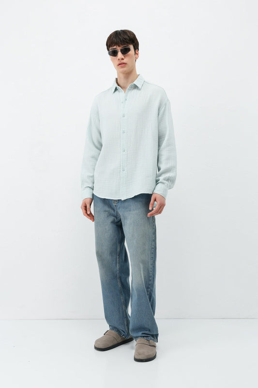 Oversized Muslin Shirt
