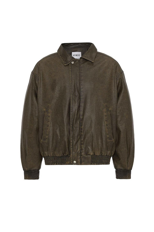 Oversized Leather Jacket (Machine Washable)