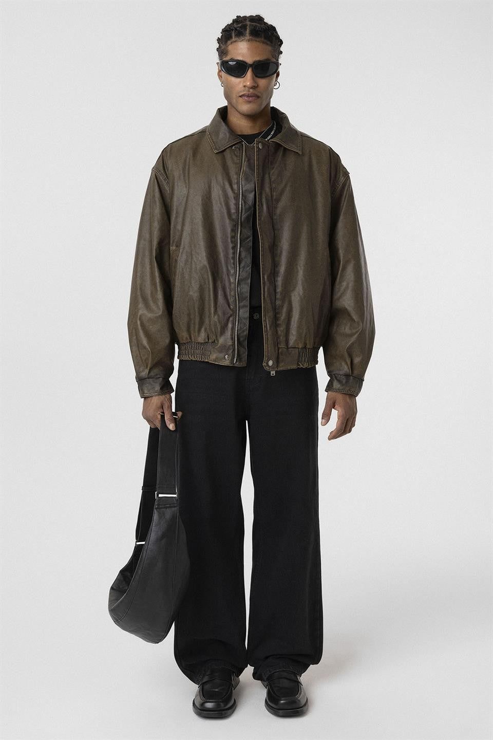 Oversized Leather Jacket (Machine Washable)