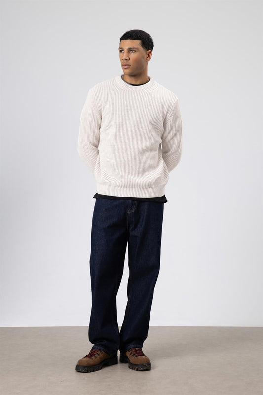 Oversized Crew-Neck Sweater V60-10
