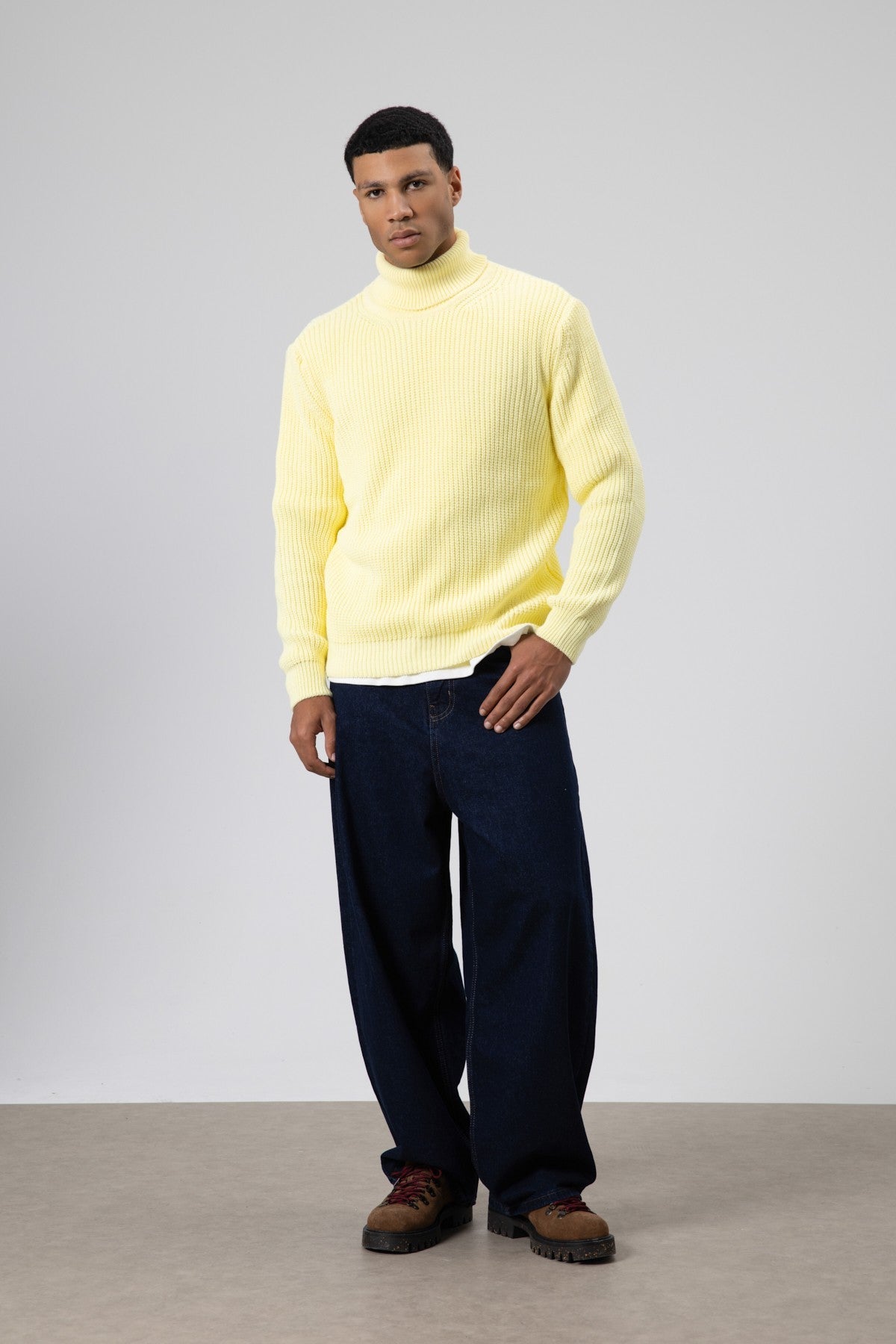 Oversized Knit Turtleneck Sweater