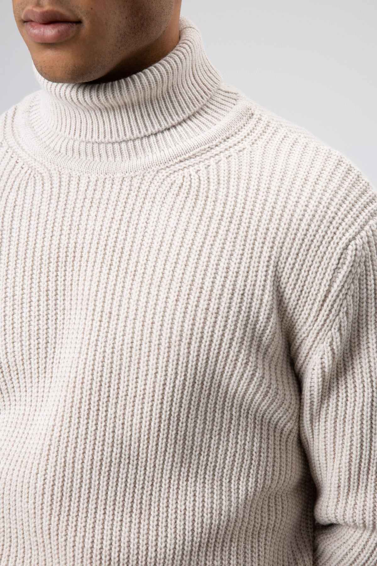 Oversized Knit Turtleneck Sweater