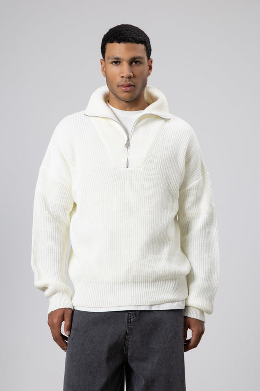 Half-Zip Knit Sweater