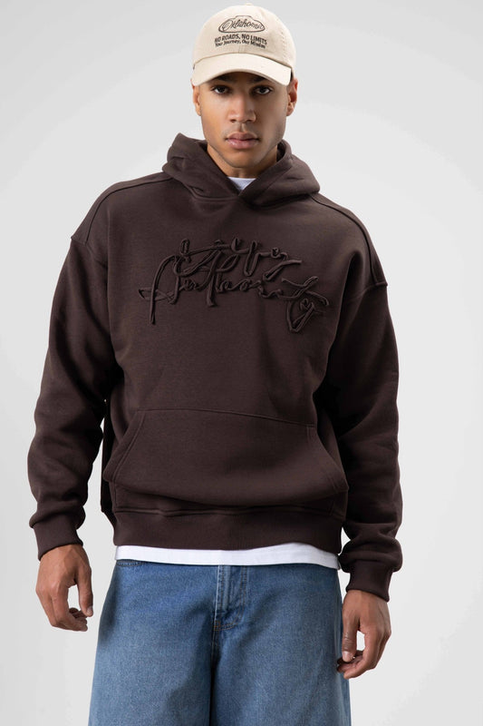 Oversized Printed Hooded Sweatshirt V70-117
