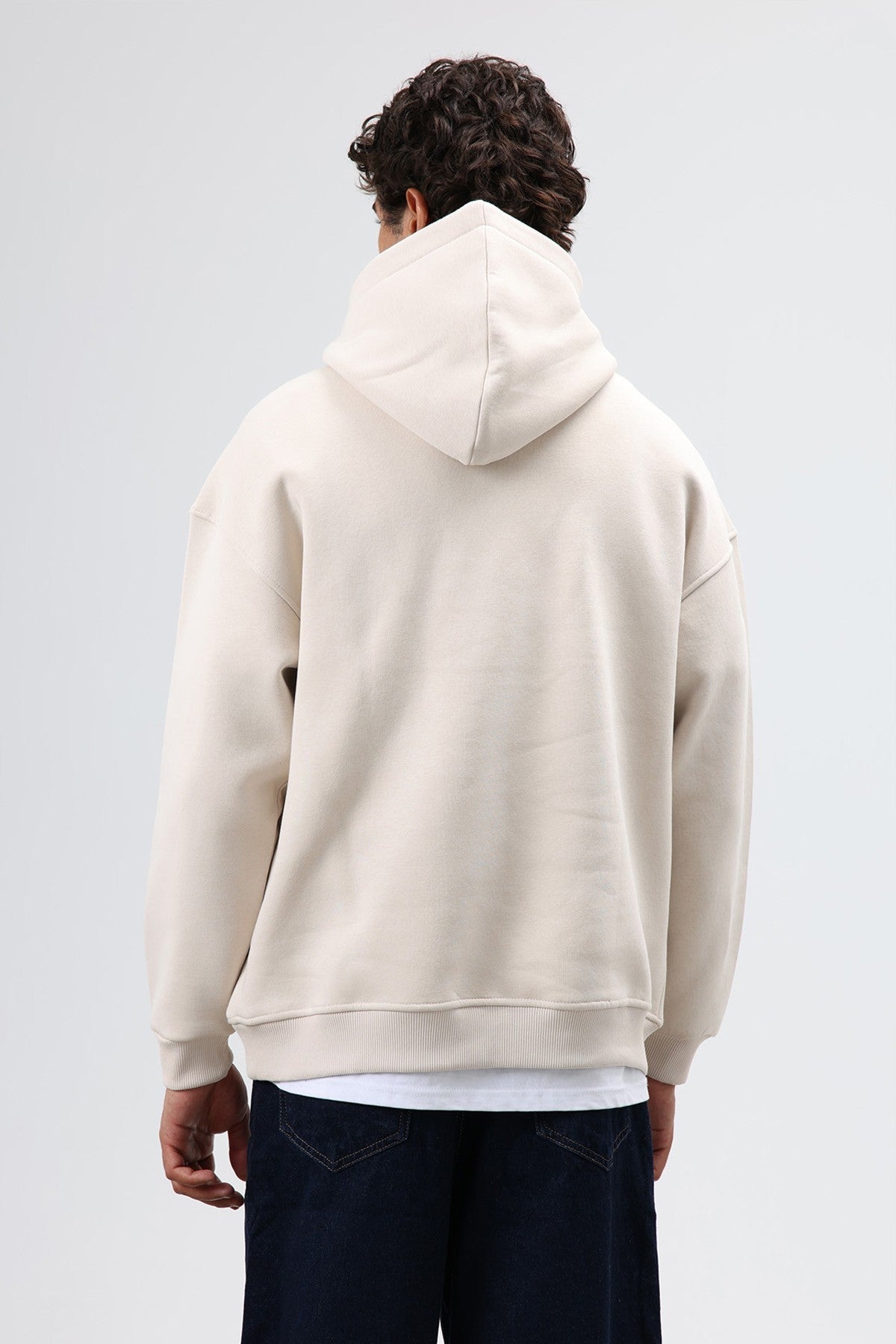 Oversized Printed Hooded Sweatshirt