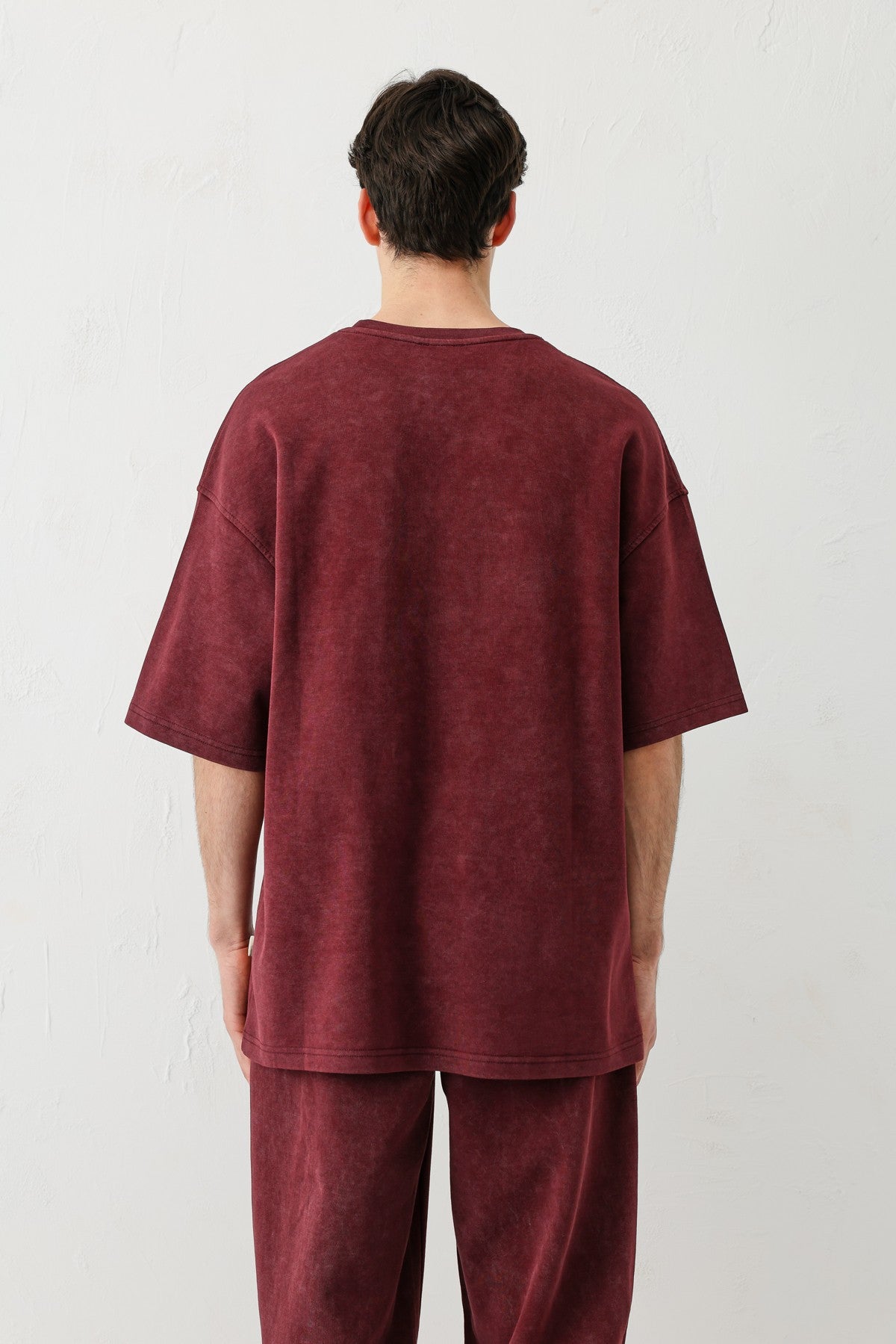 Short-Sleeved, Washed Oversized T-Shirt