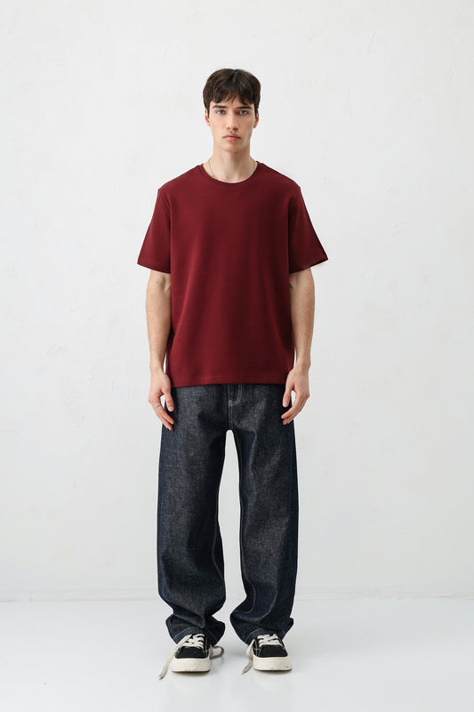 Short-Sleeved Boxy-Fit T-Shirt