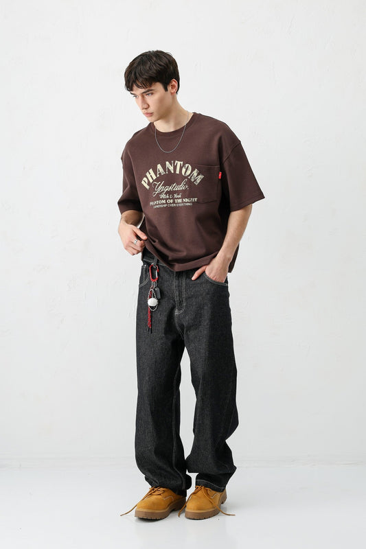 Short-Sleeved Boxy-Fit Printed T-Shirt