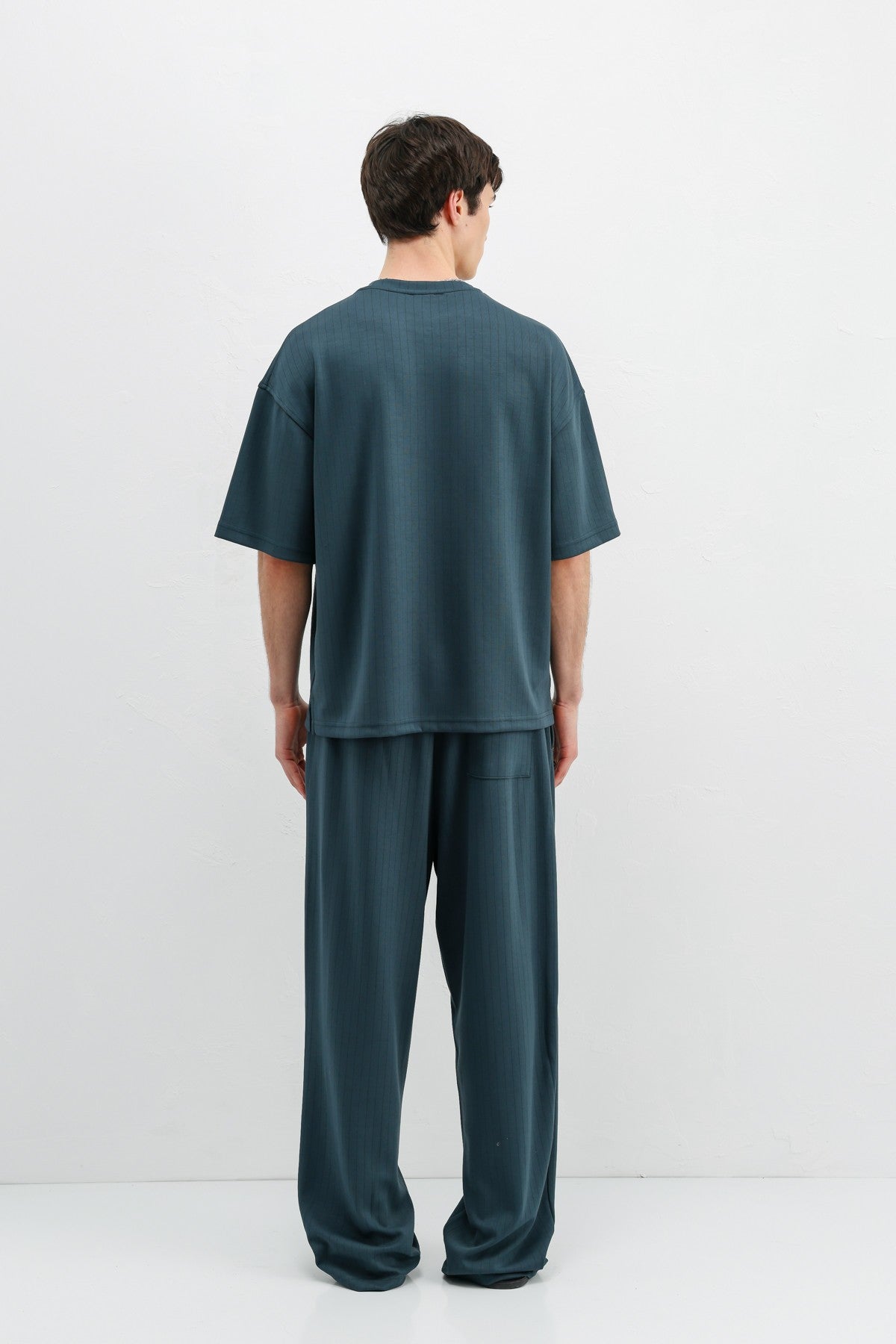 Oversized T-Shirt with Ribbed Texture