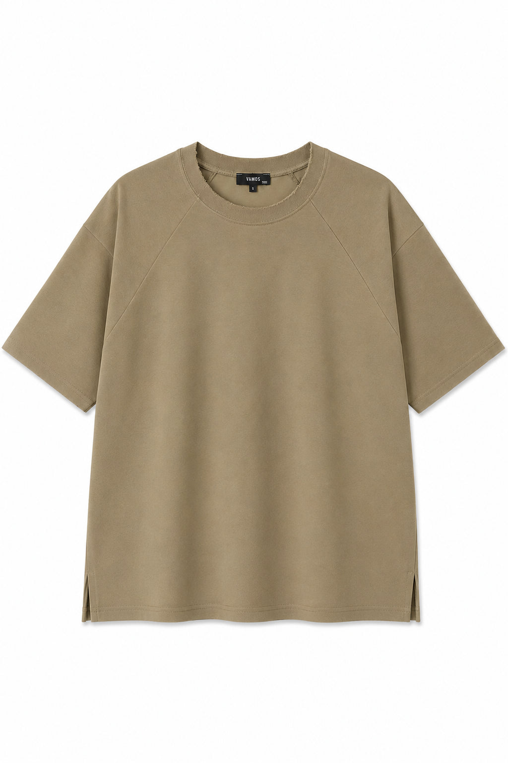 Oversized Raglan-Sleeve Basic T-Shirt