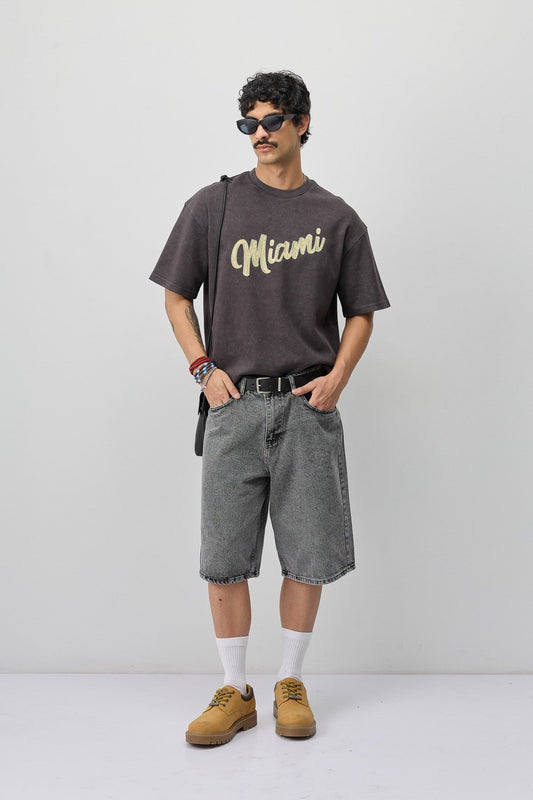 Oversized Miami-Printed T-Shirt