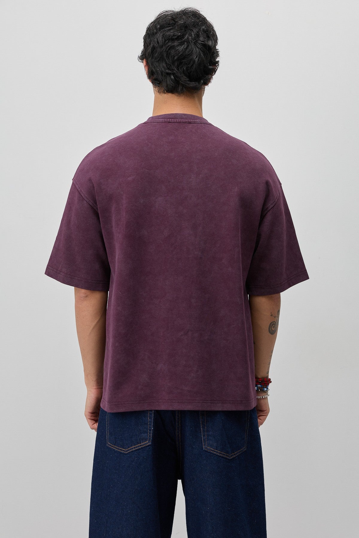 T-Shirt with Oversized Lettering and Number Print