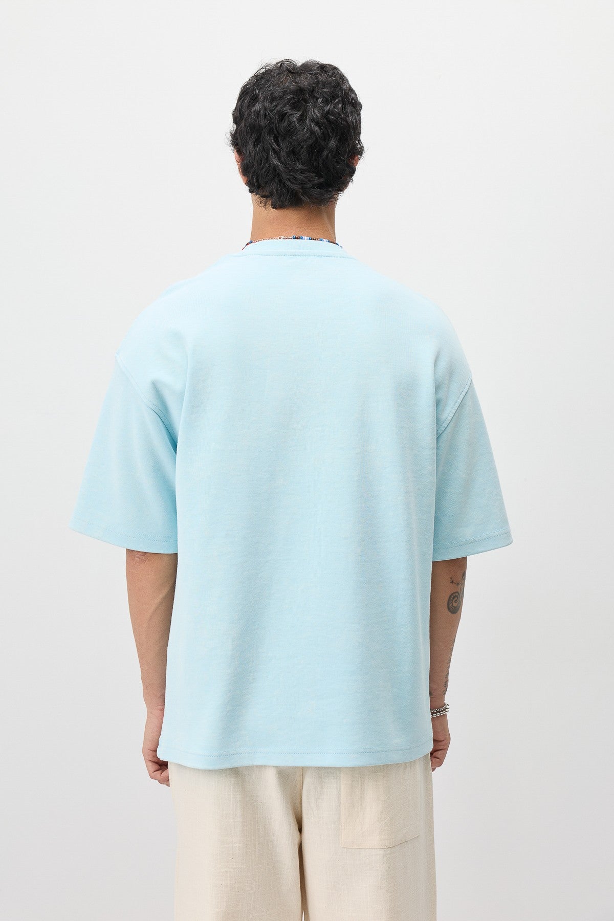 T-Shirt with Oversized Lettering and Number Print