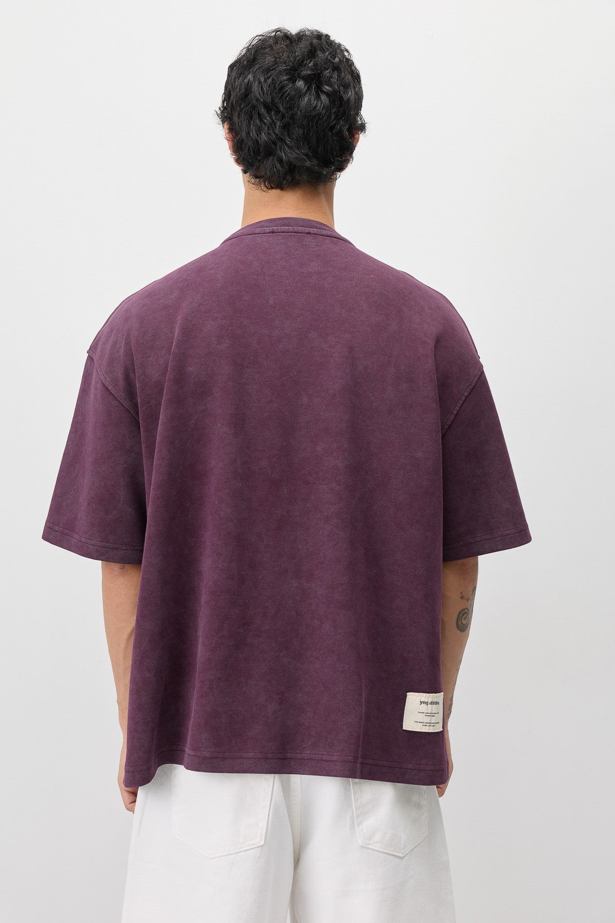 Oversized T-Shirt with Printed Label