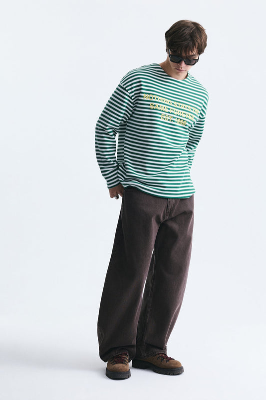 Oversized Striped Sweatshirt