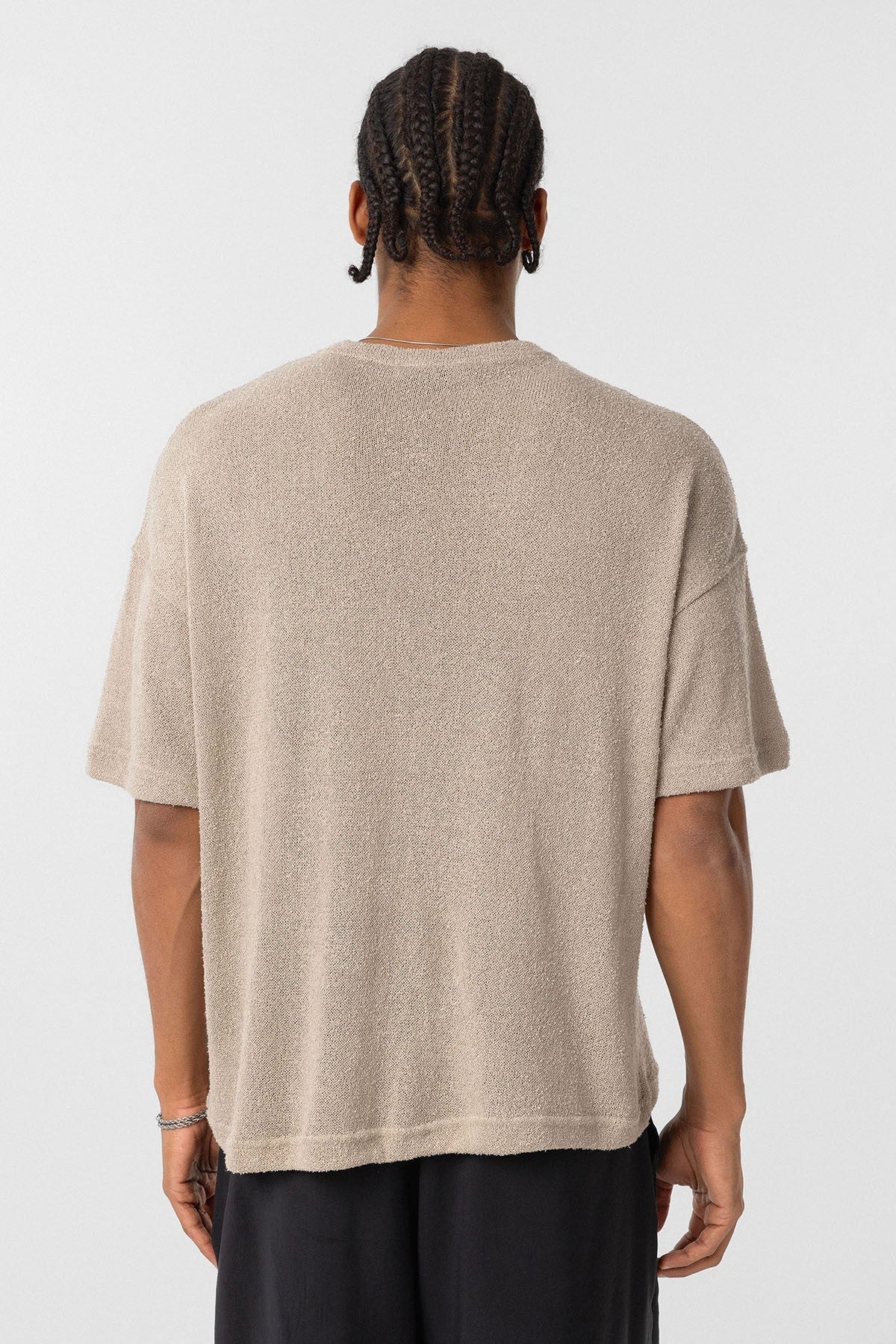 Basic Oversized Button-Down T-Shirt