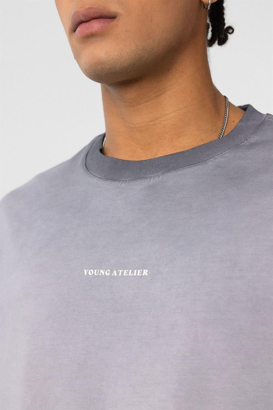 Oversized T-Shirt (Machine Washable), Gray