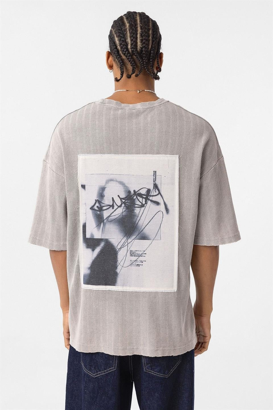 Oversized Knit T-Shirt (Machine Washable)