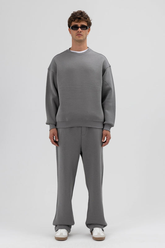 Basic Crew Neck Oversized Sweatshirt