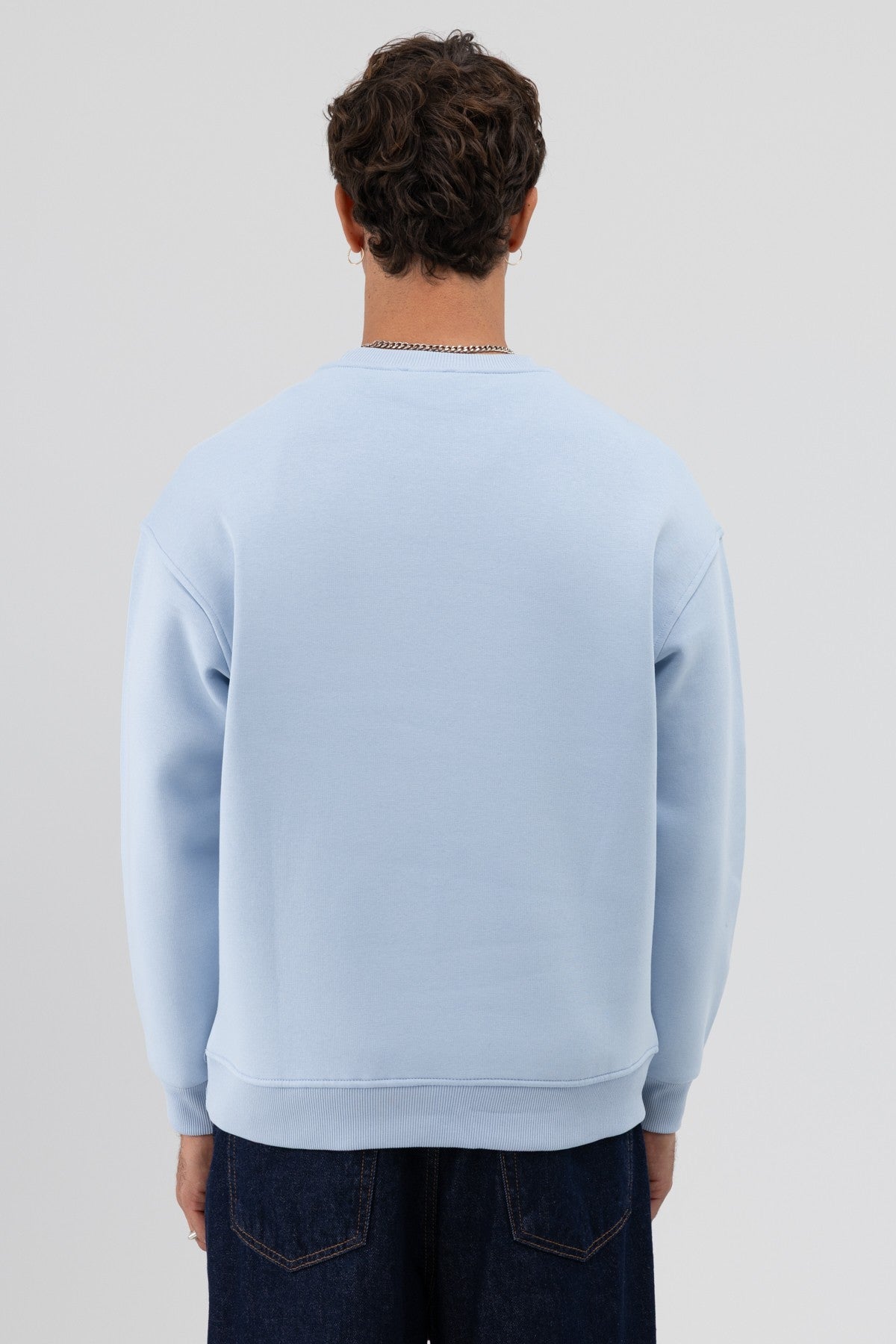 Basic Crew Neck Oversized Sweatshirt