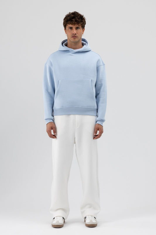 Basic Hooded Boxy-Fit Sweatshirt