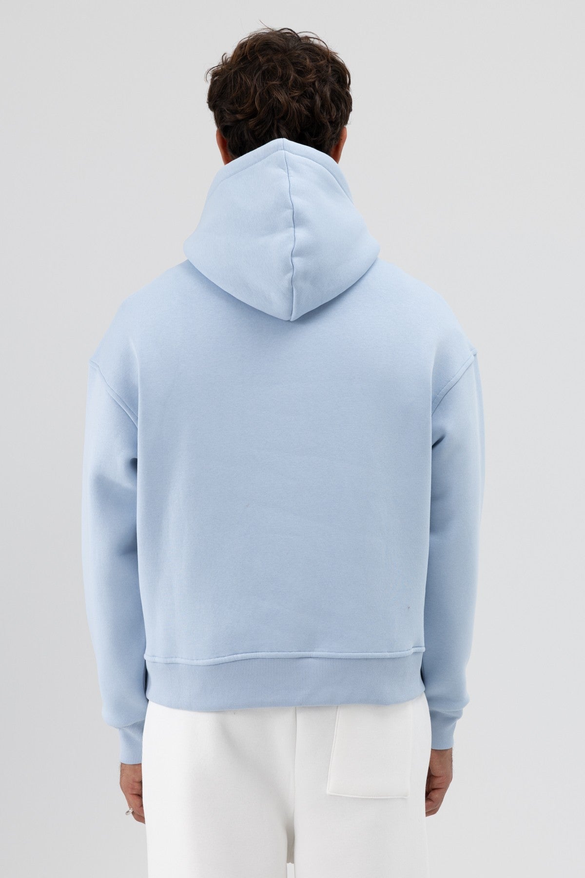 Basic Hooded Boxy-Fit Sweatshirt