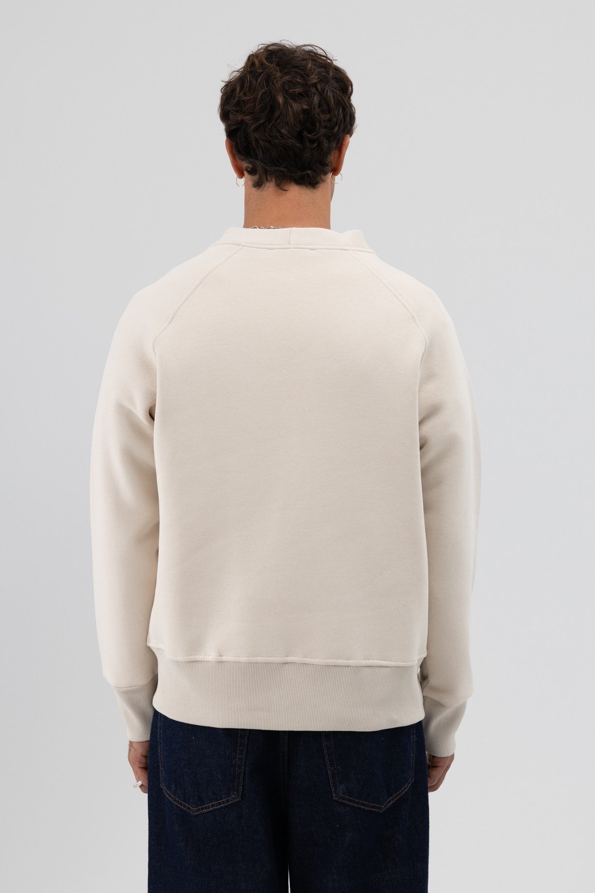 Oversized Button-Up Sweatshirt