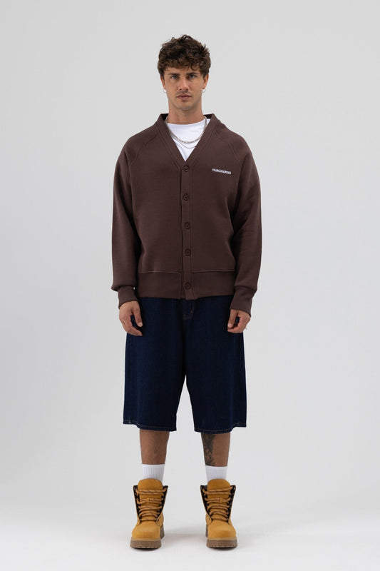 Oversized Button-Up Sweatshirt