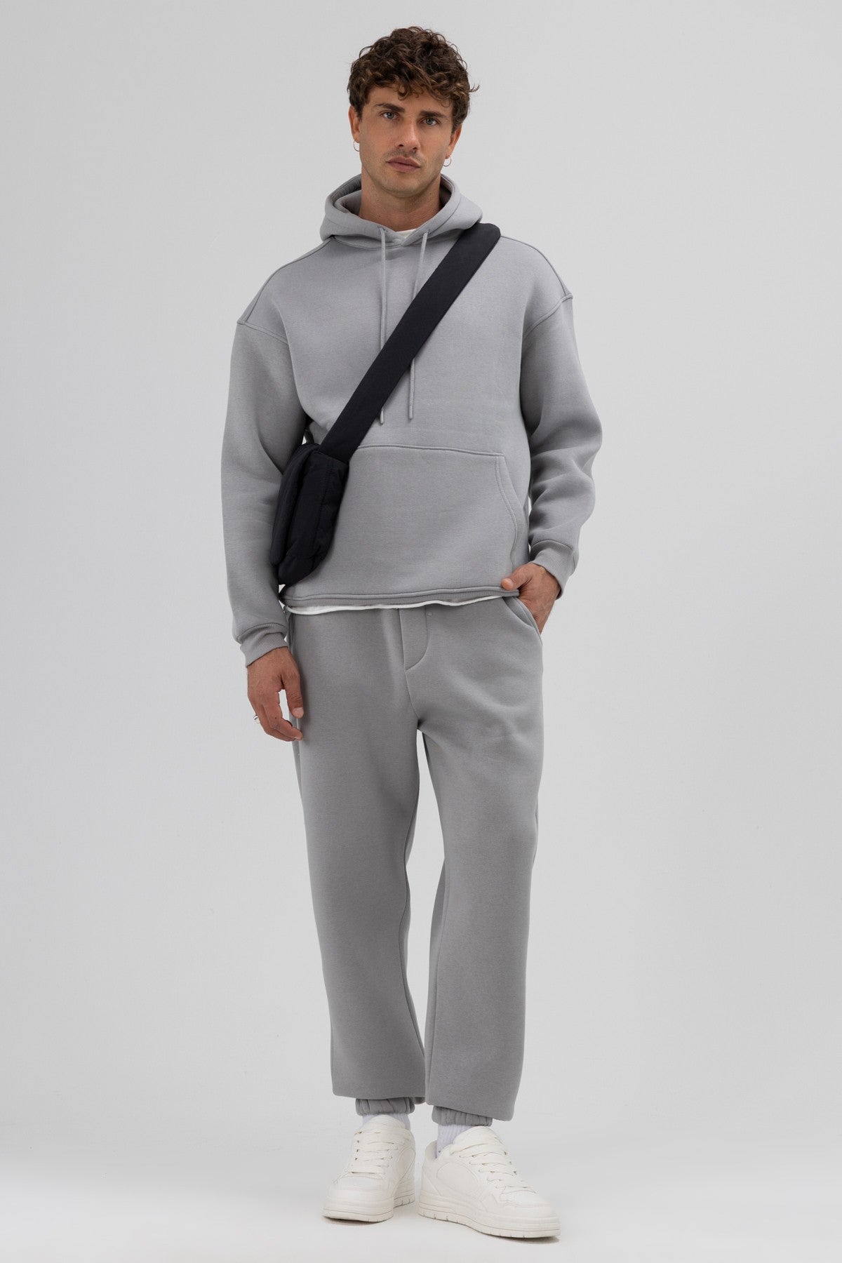 Basic Sweatpants with Elastic Cuffs