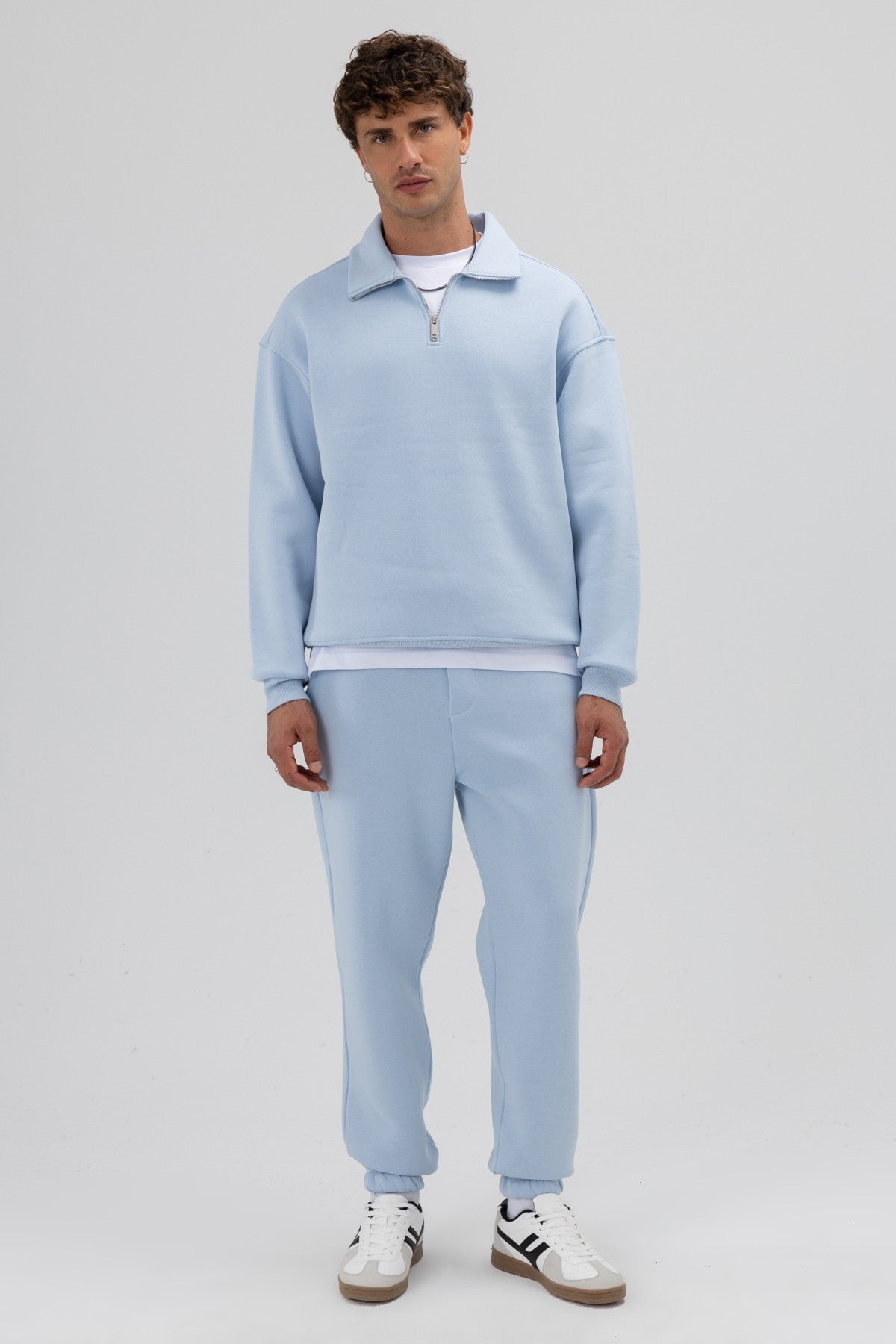 Basic Sweatpants with Elastic Cuffs